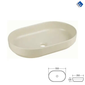 0093220 premium nadgradni lavabo river 2 e 6594 matt ivory