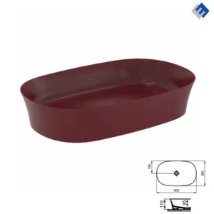 0095073 ipalyss nadgradni lavabo 60x38x12 bordo 
