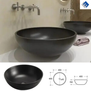 0premium nadgradni lavabo simple 3 e 6015 matt black 