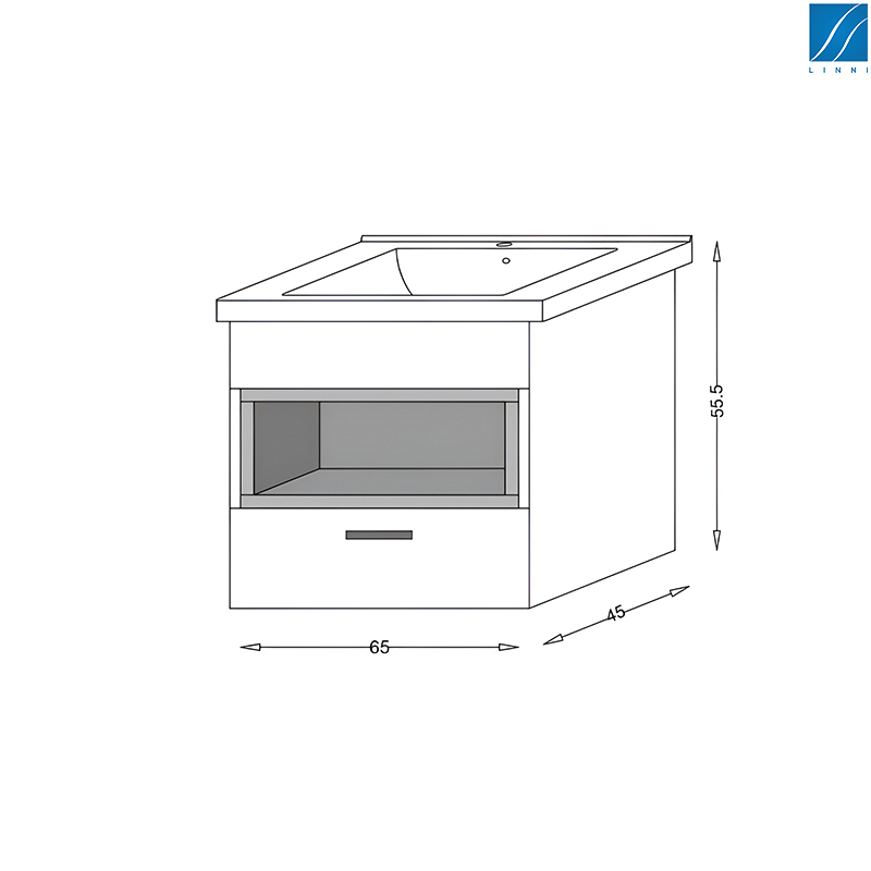 Ženeva 65 beige ormarić