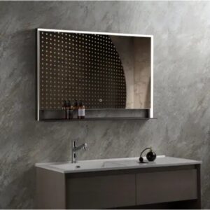 ogledalo 475009 100x70 sa etazerom black