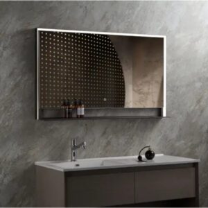 ogledalo 475010 120x70 sa etazerom black