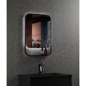 ogledalo 475011 50x80 sa etazerom black